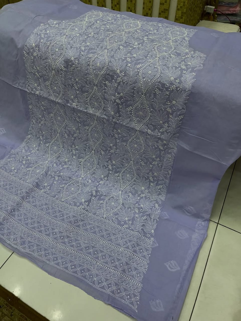 Lilac Plain Indian Chicken Kaari Shirt