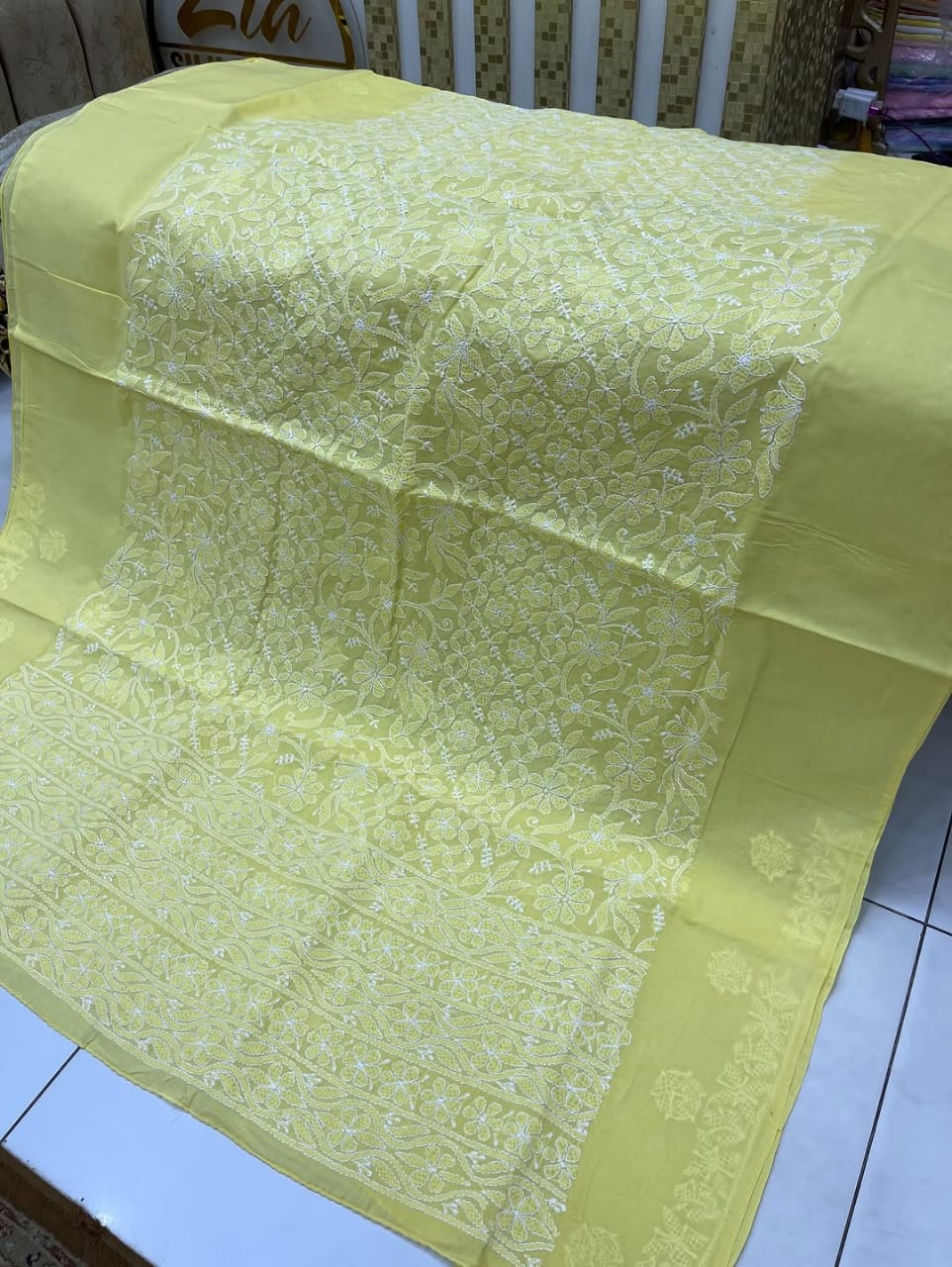 Lime Yellow Plain Indian Chicken Kaari Shirt